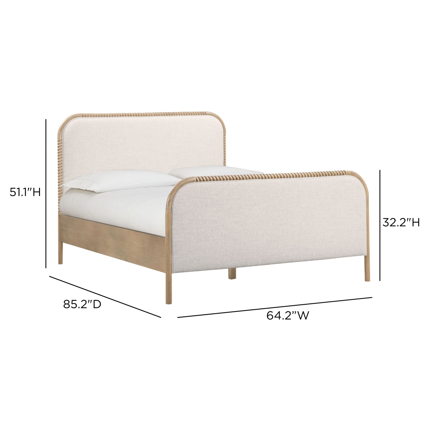 Hatia Basketweave Panel Bed - Natural / Queen - Image 9
