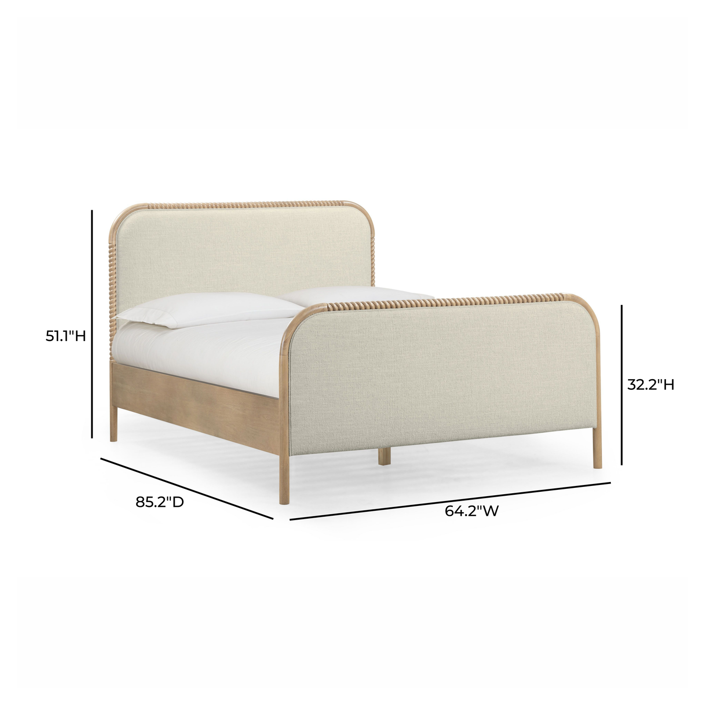 Hatia Basketweave Panel Bed - Natural / Queen - Image 9