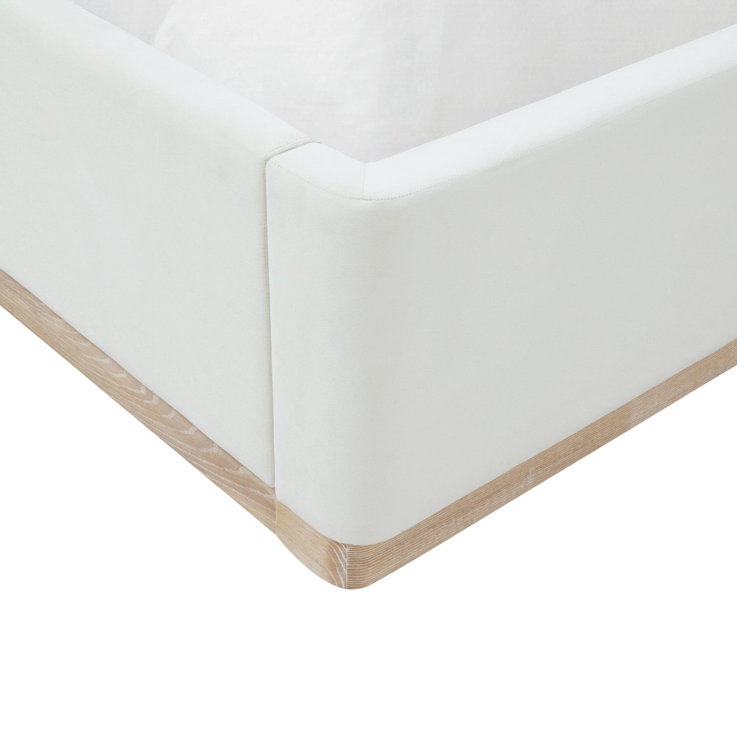 Marlow Performance Velvet Bed - Cream / Queen - Image 10