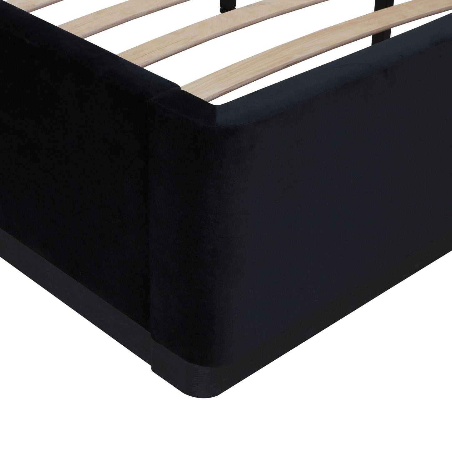 Marlow Performance Velvet Bed - Black / King - Image 9
