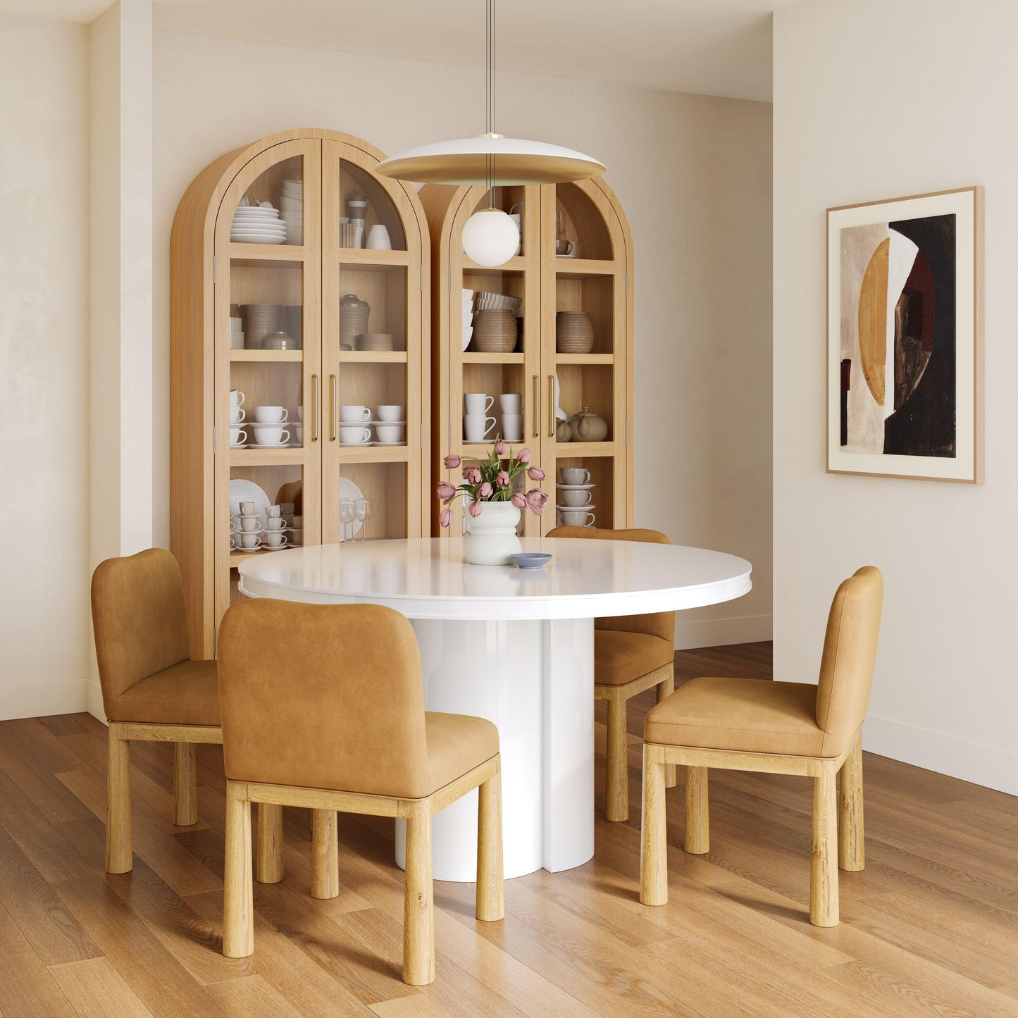 Marlow Wood Display Cabinet - Natural - Image 10