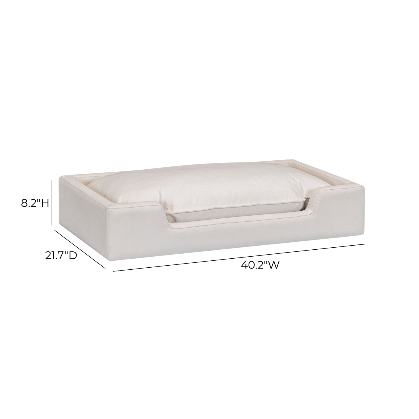 Cali Performance Fabric Modular Pet Bed - Natural - Image 8