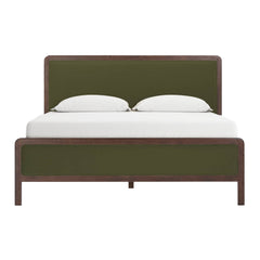 Hella Velvet and Ash Wood Bed