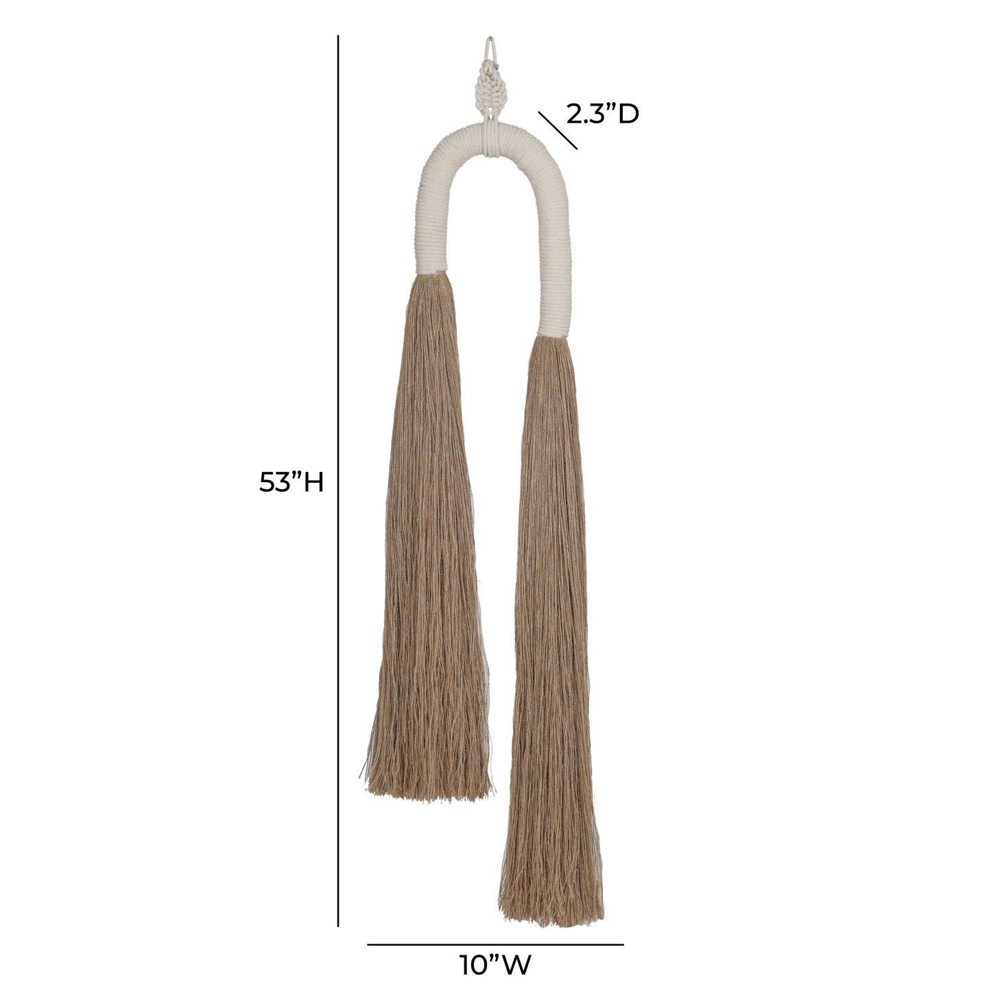 Pasha Natural Cotton Jute Tassel Wall Decor - Standard - Image 5