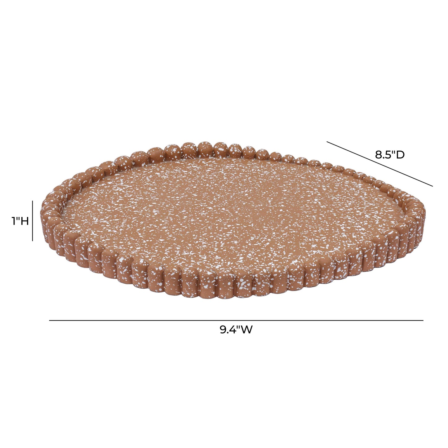 Alna Speckled Catchall Tray - Terracotta - Image 4