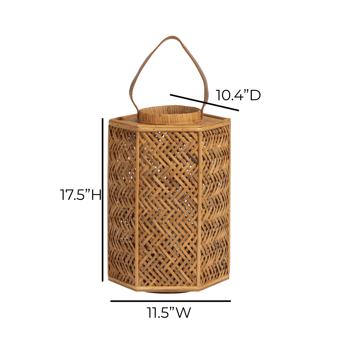 Andi Natural Rattan Lantern - Image 7