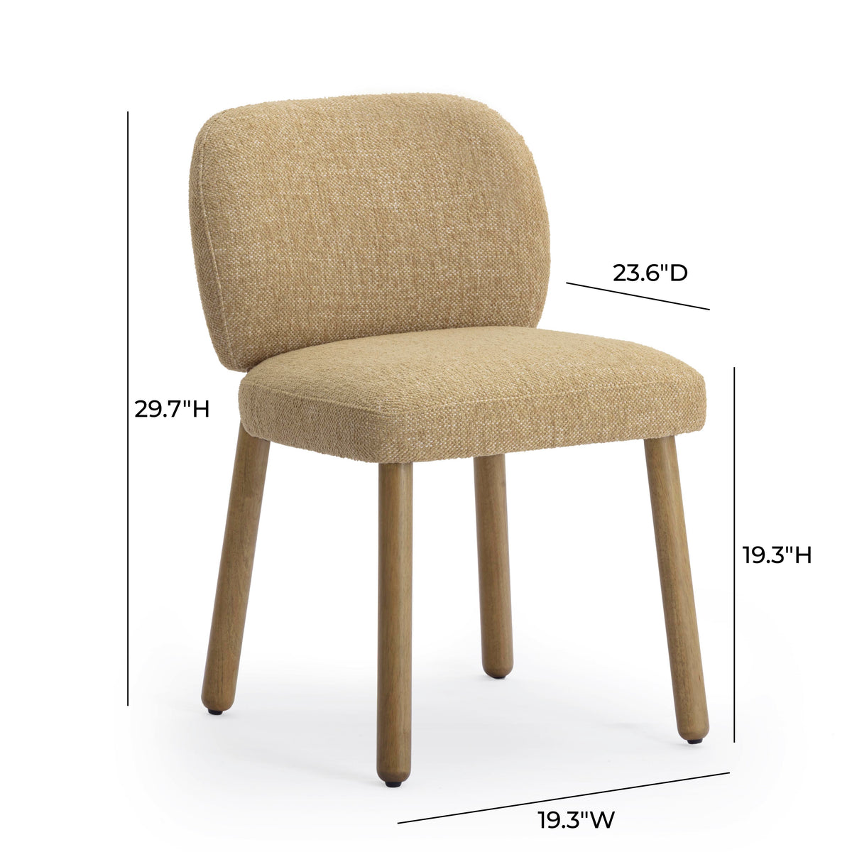Foxy Performance Fabric Dining Chair - Honey - Image 7
