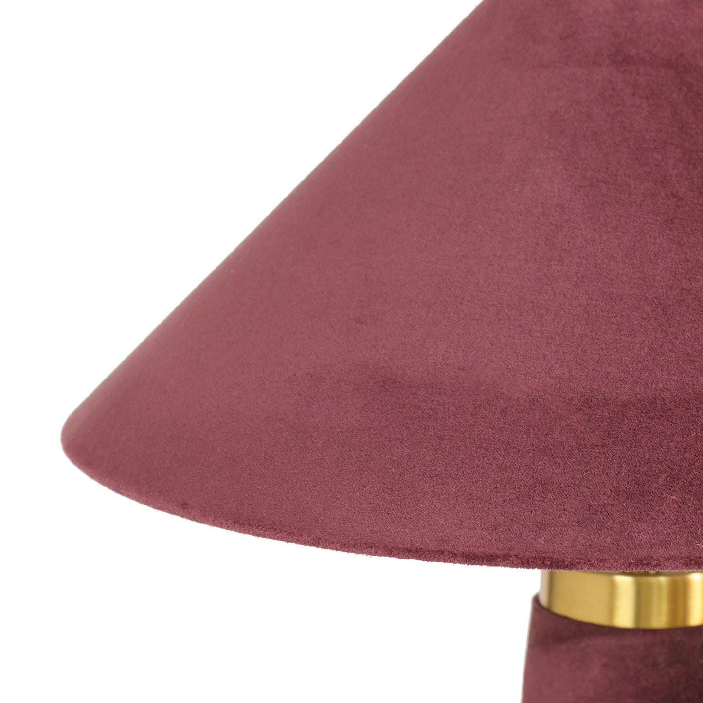 Graham Velvet Table Lamp - Burgundy - Image 7