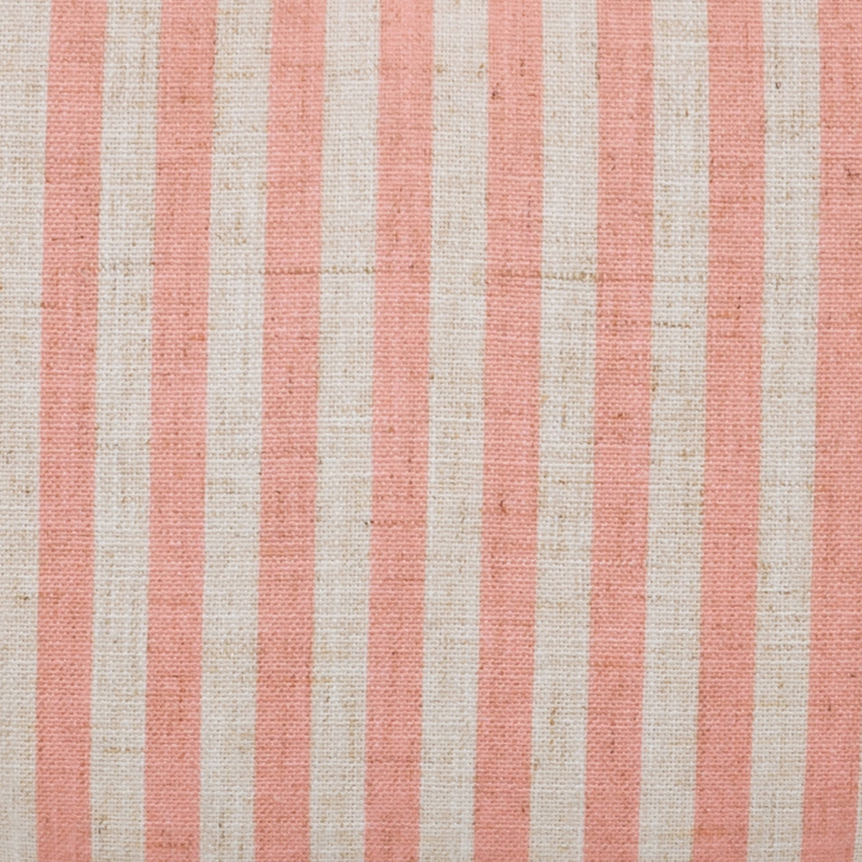 Alyssa Striped Performance Linen Rolling Desk Chair - Pink - Image 8