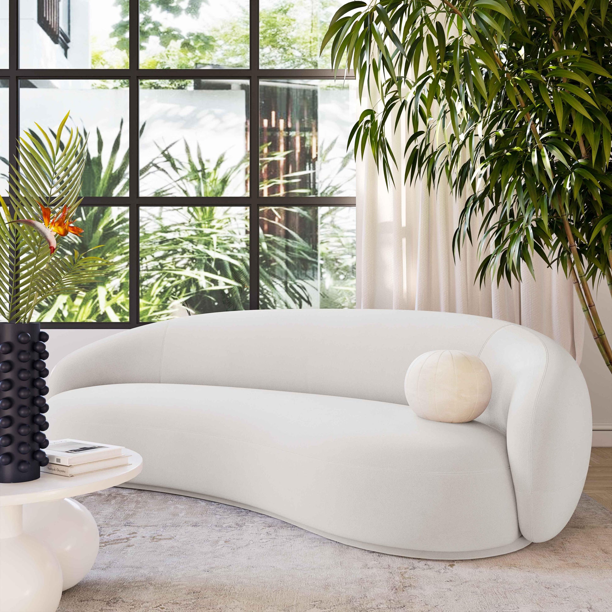 Kendall 90" Velvet Sofa