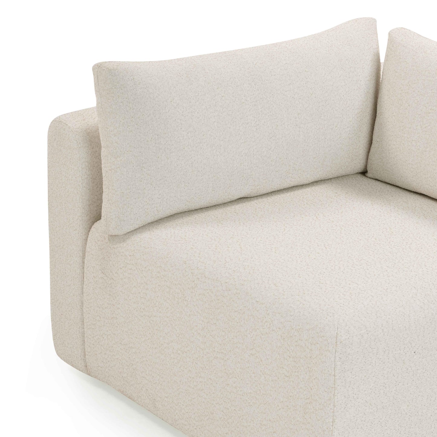 Hangover Cream Performance Fabric Outdoor Modular Corner Chair - Image 7