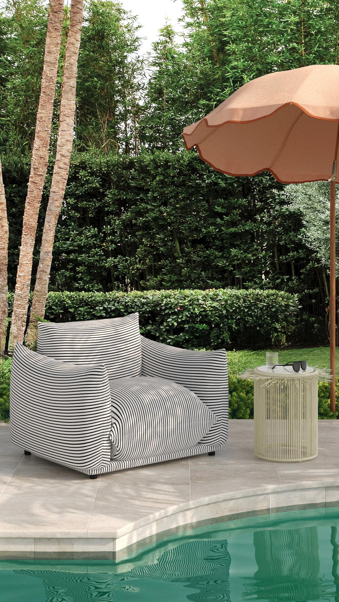 Rafa Outdoor Side Table - Cream - Image 6