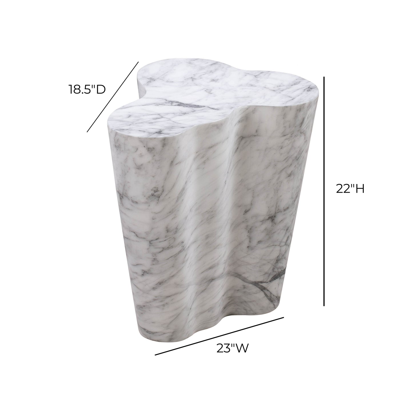 Slab Concrete Indoor/Outdoor Side Table (18