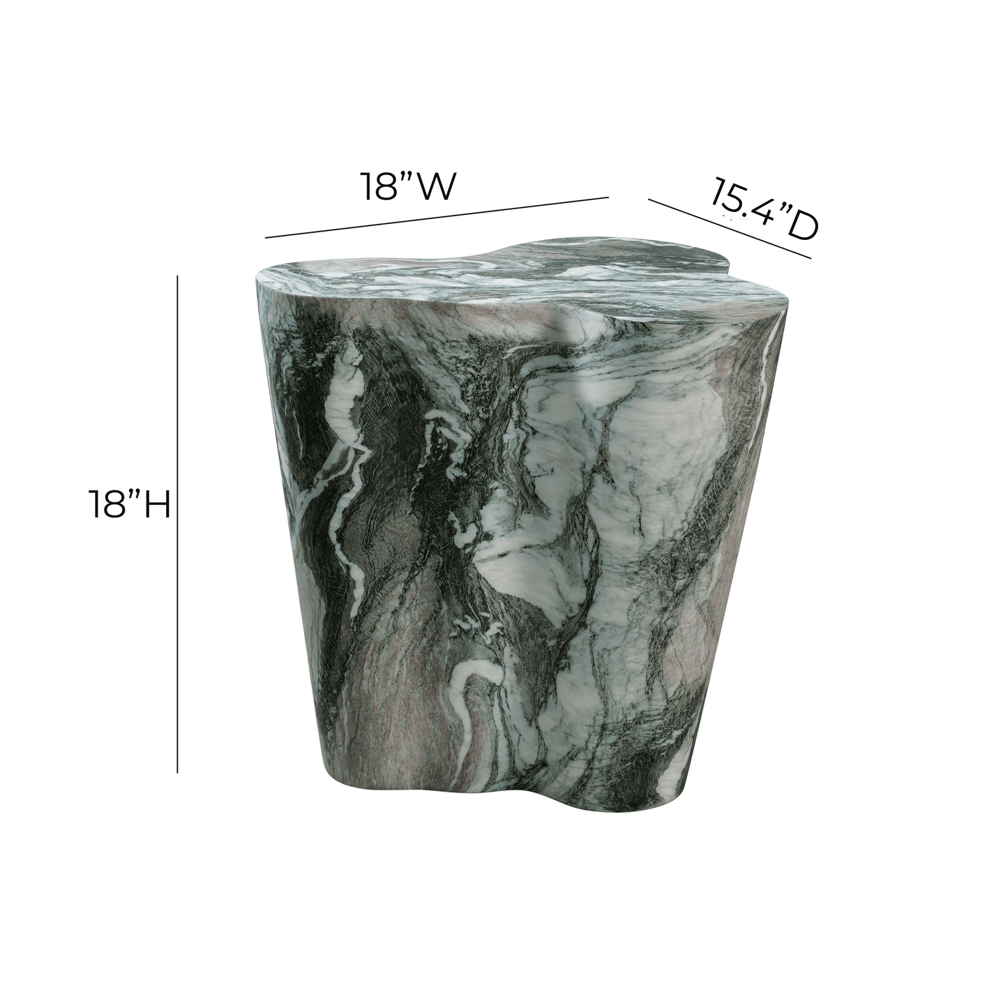 Slab Concrete Indoor/Outdoor Side Table (18