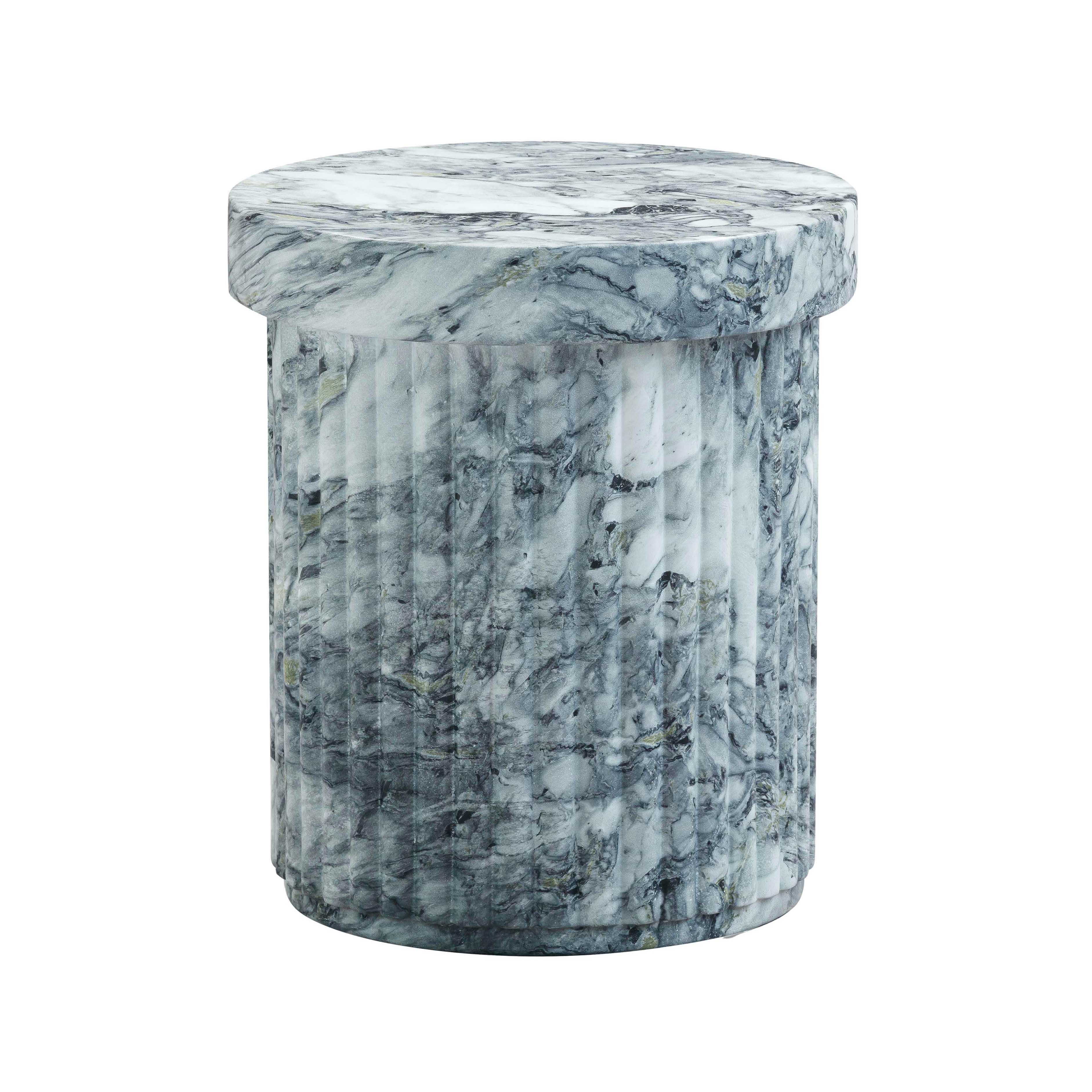 Avellino Marble Finish Indoor / Outdoor Concrete End Table
