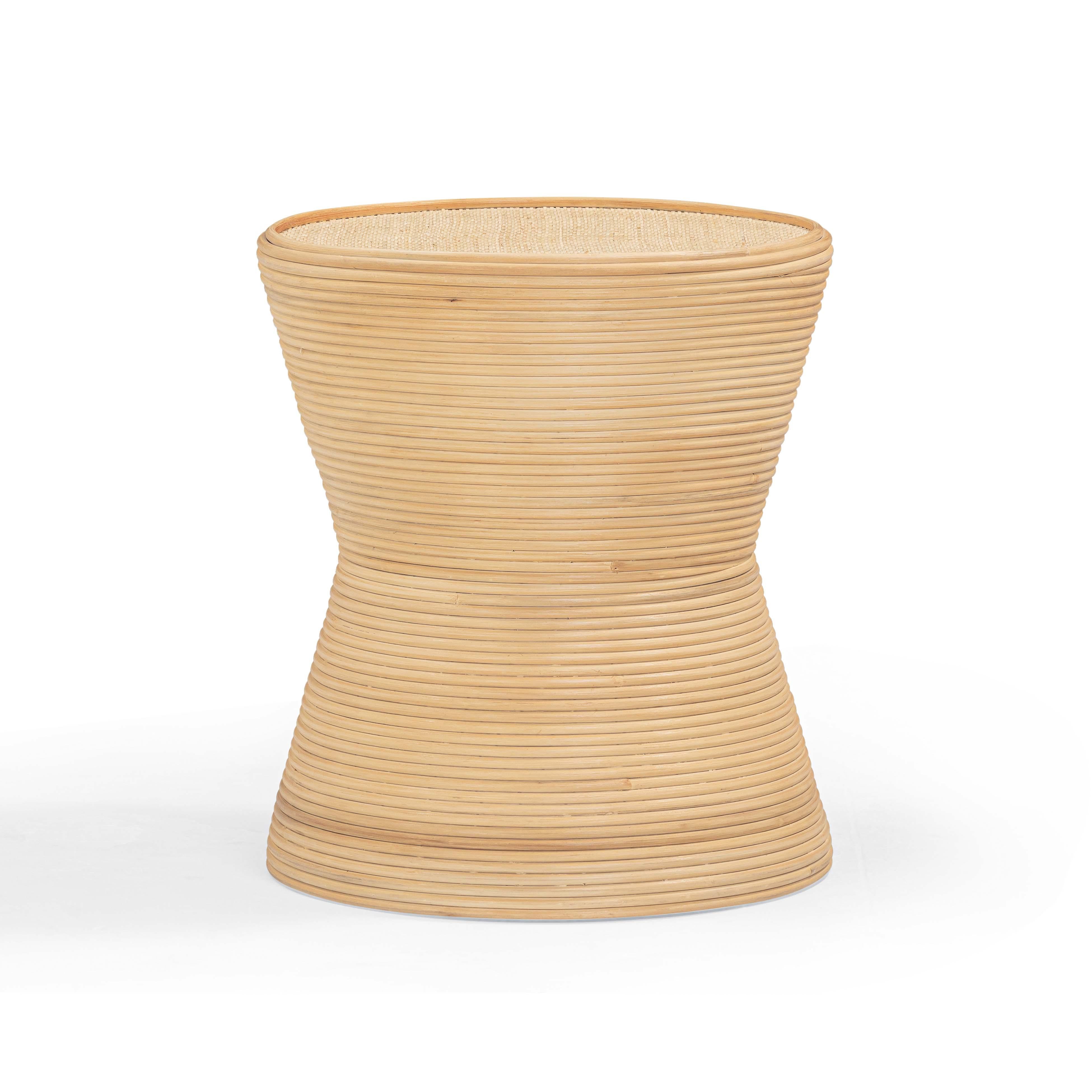 Henri Natural Rattan Side Table | TOV Furniture