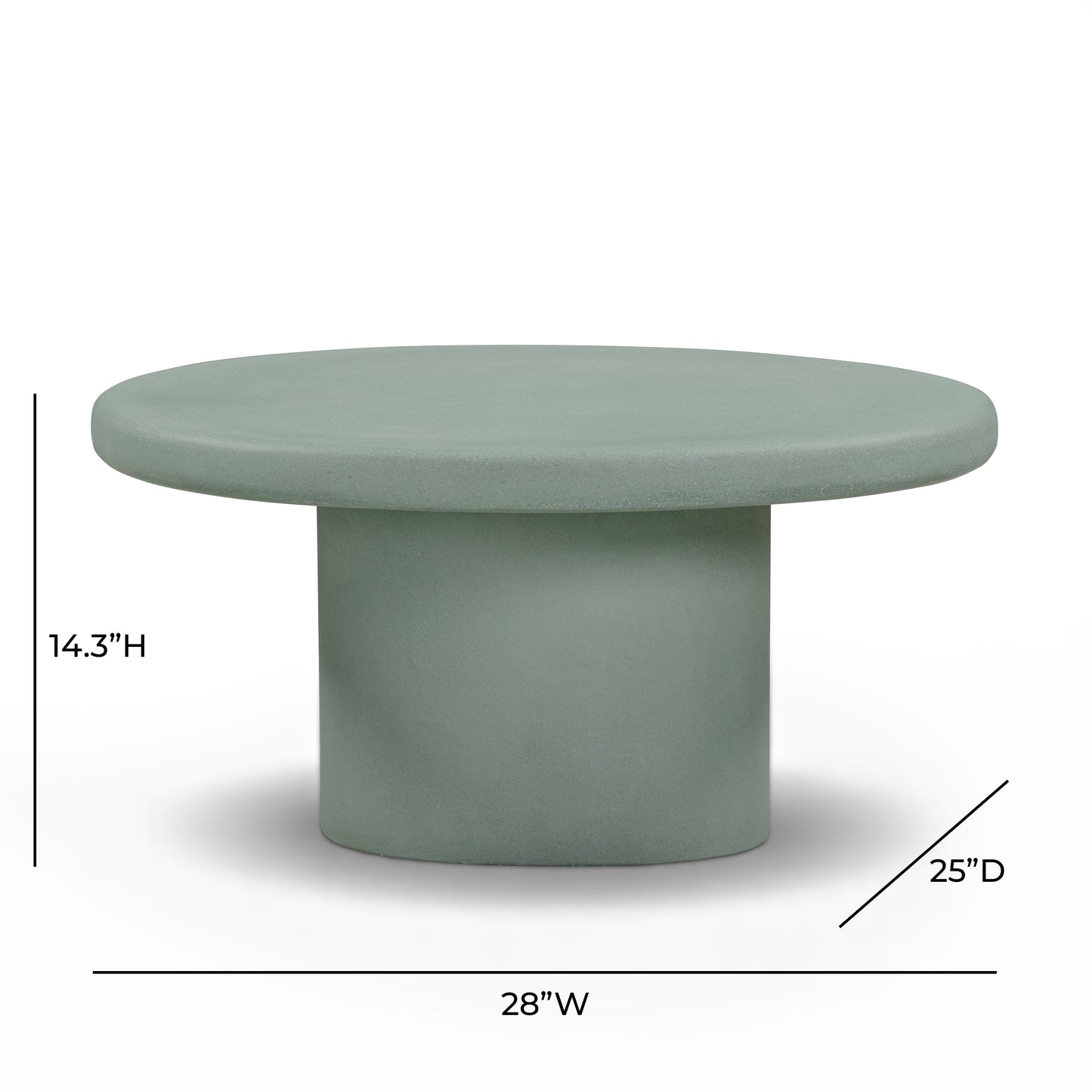 Jade Concrete Indoor/Outdoor Coffee Table (28