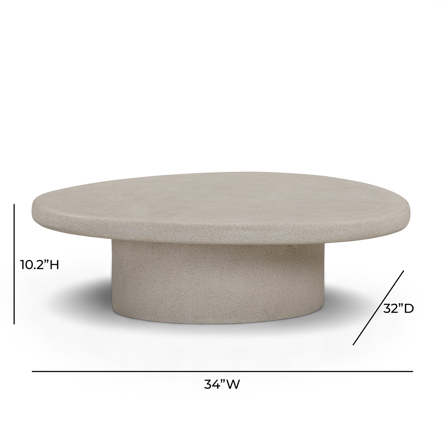 Jade Concrete Indoor/Outdoor Coffee Table (28