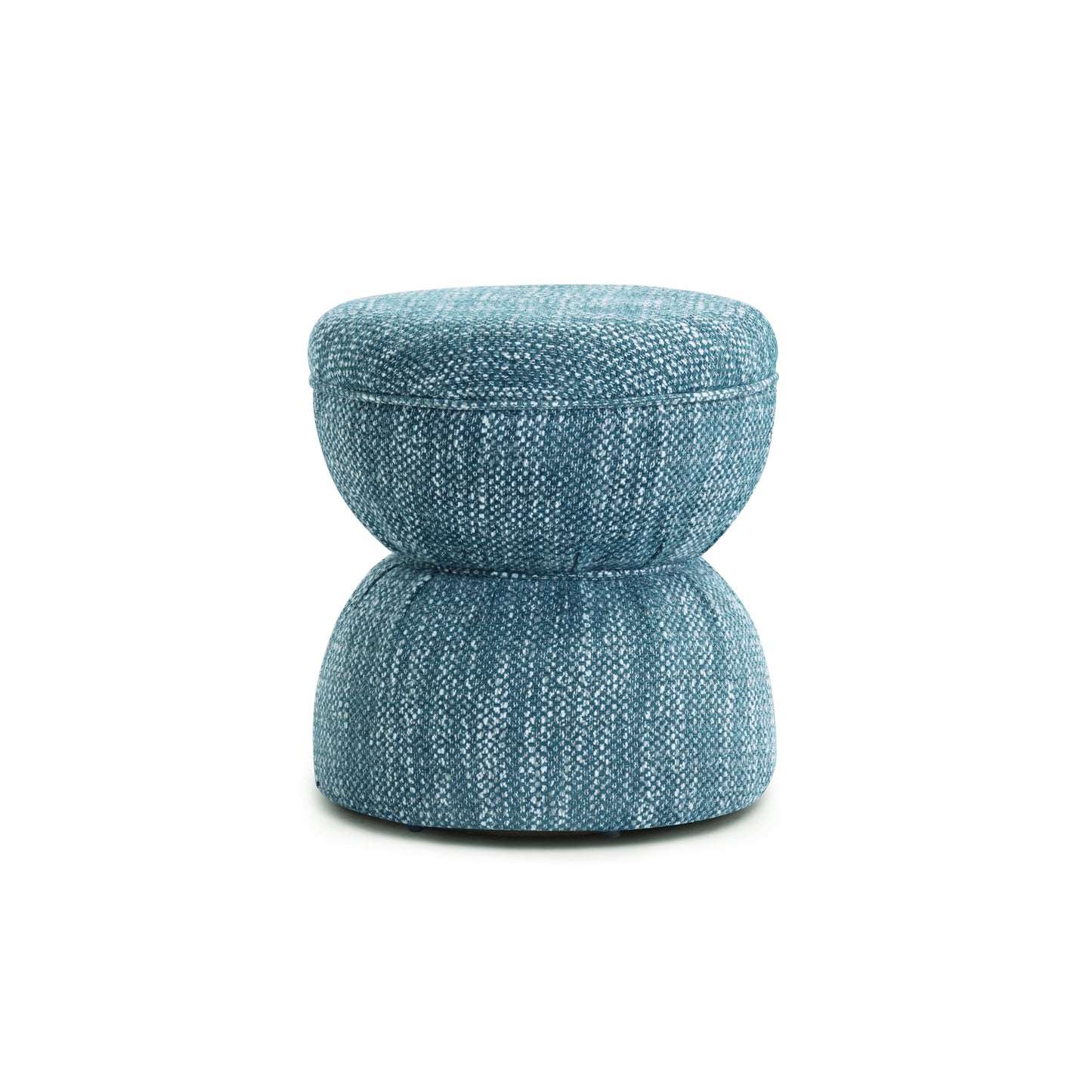 Tomlin Performance Chenille Game Table and Two Ottomans Set - Teal - Image 10