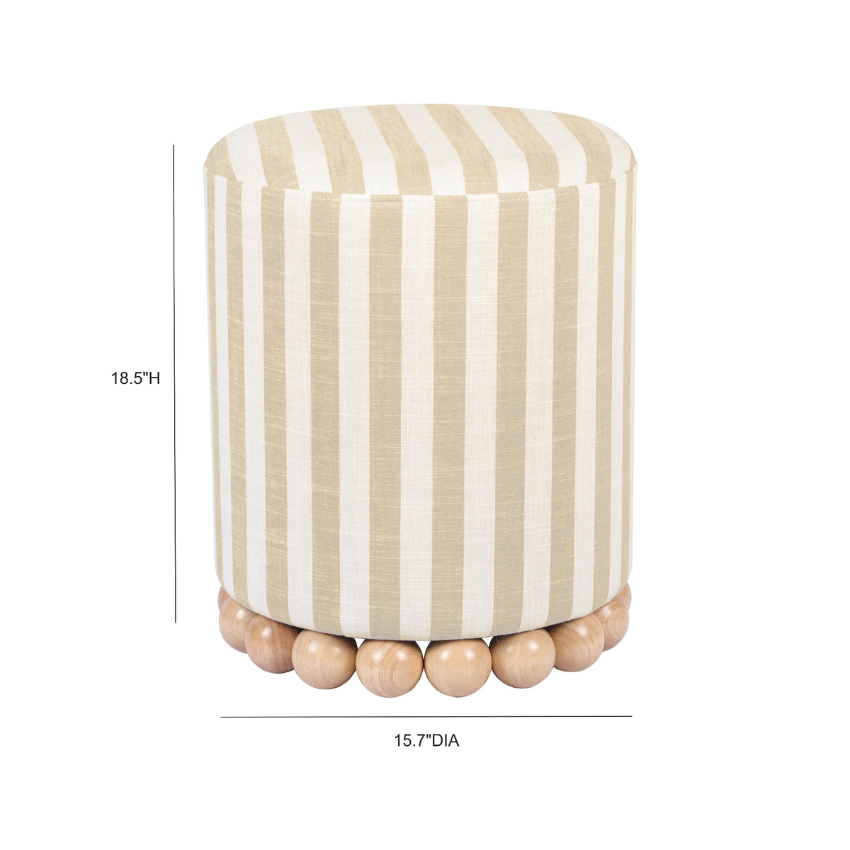 Dex Ottoman - Beige - Image 7