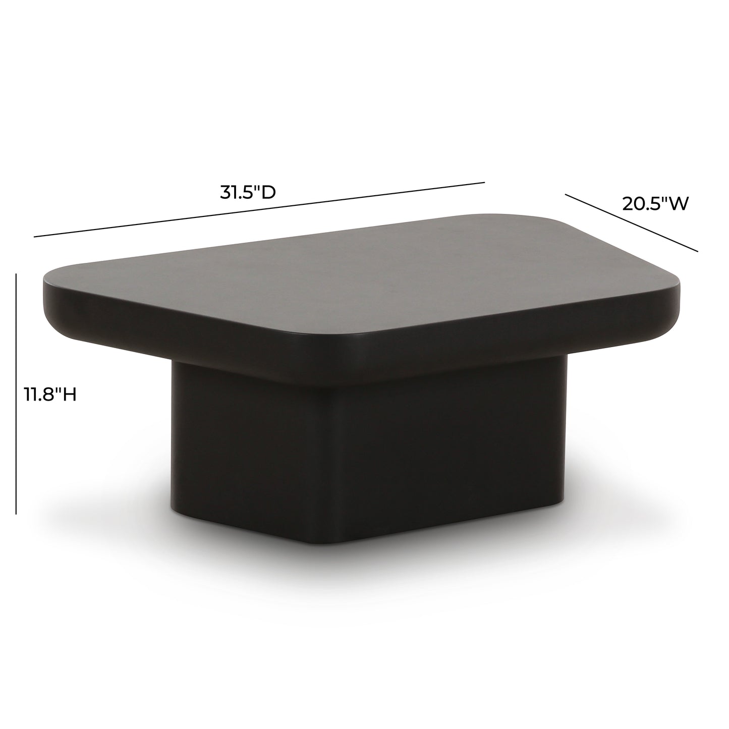 Yoko Black Coffee Table (31.5