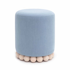 Dex Upcycled Fabric Ottoman