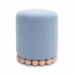 Dex Upcycled Fabric Ottoman