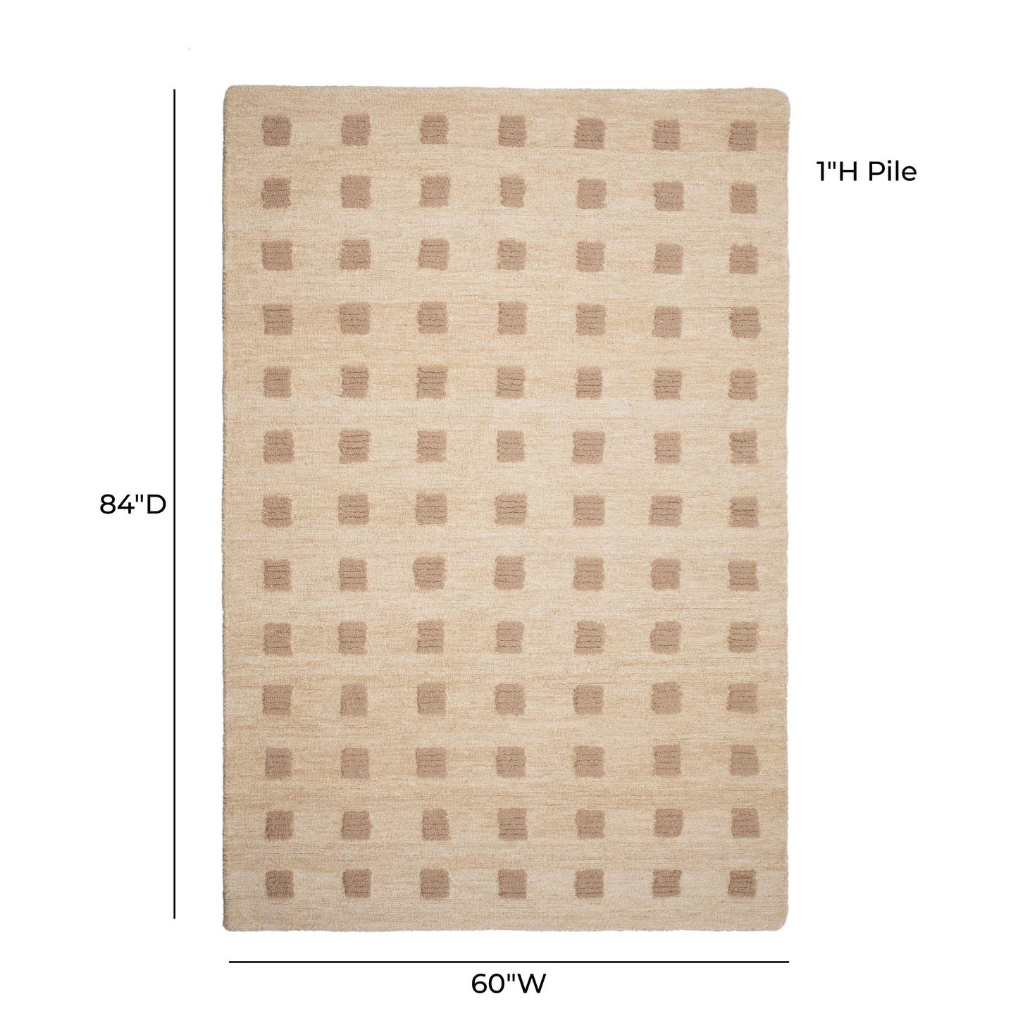 Hari Natural Hand-Tufted Rug - 5' x 7' - Image 6