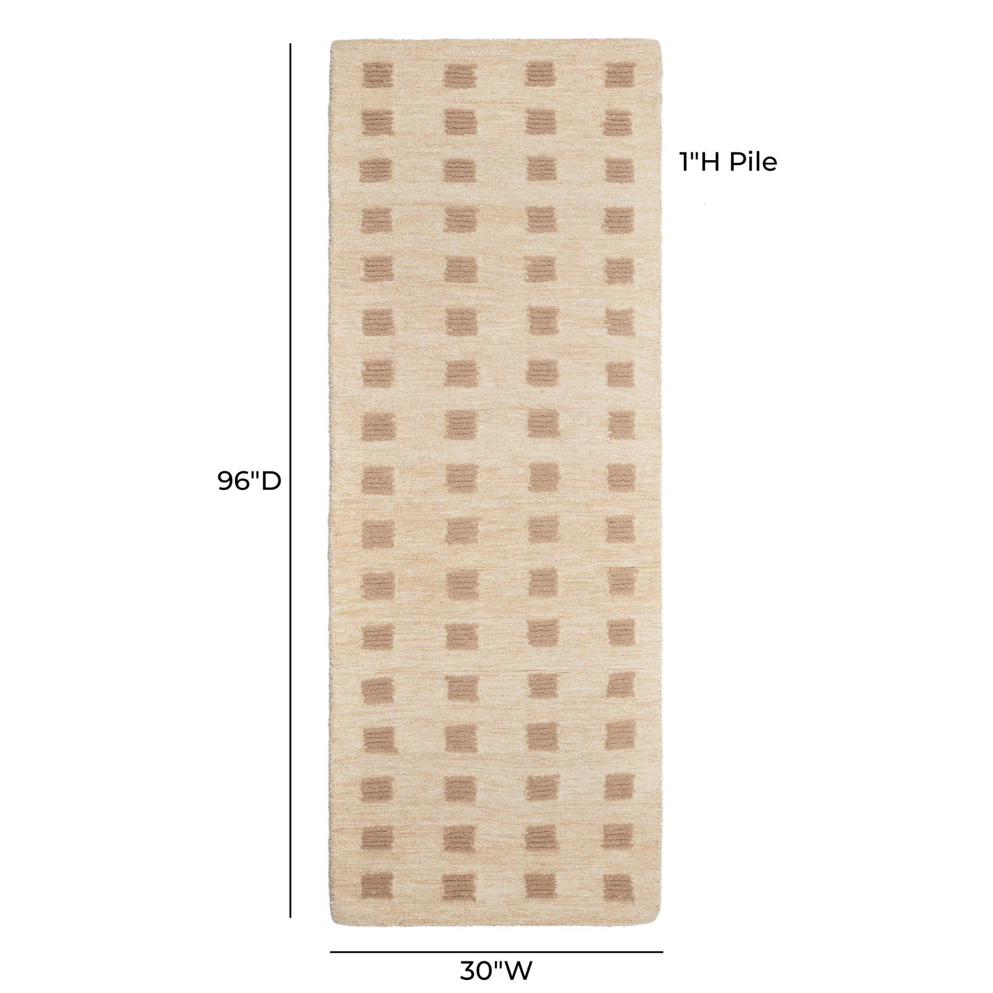 Hari Natural Hand-Tufted Rug - 2'6