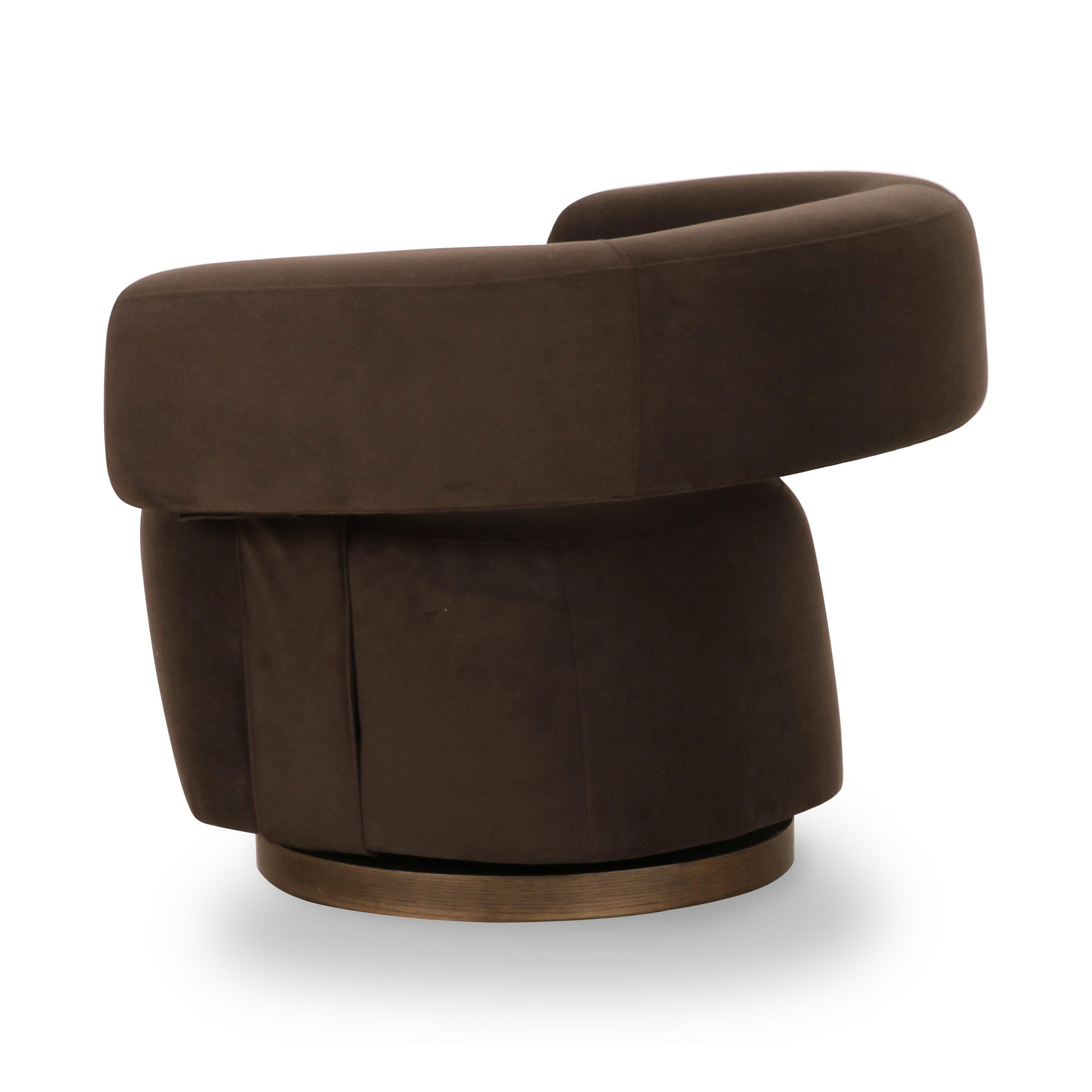 TOV-S69313 river chocolate brown performance velvet swivel accent chair 4