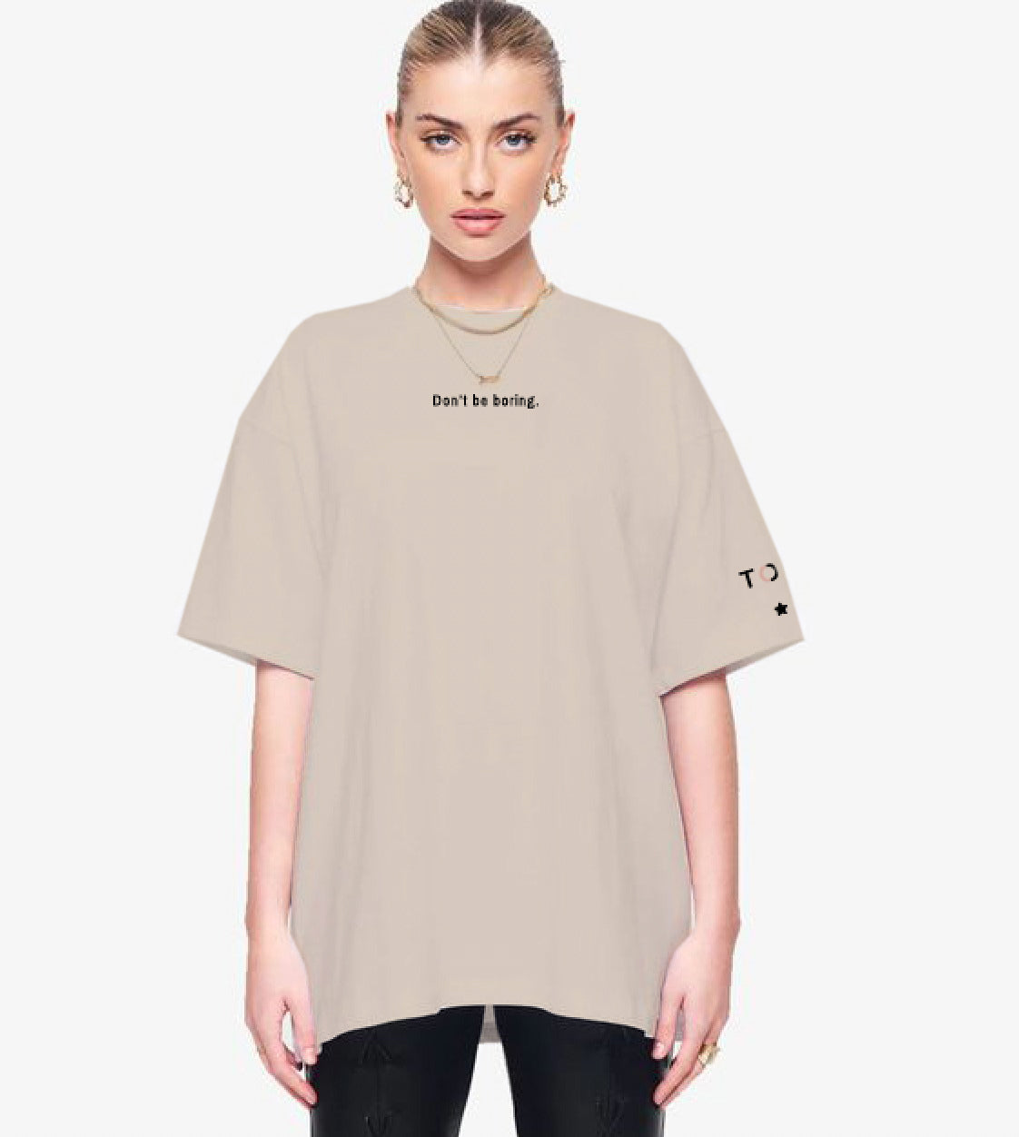 Don’t Be Boring.® Nude Tee Shirt - Large - Image 1