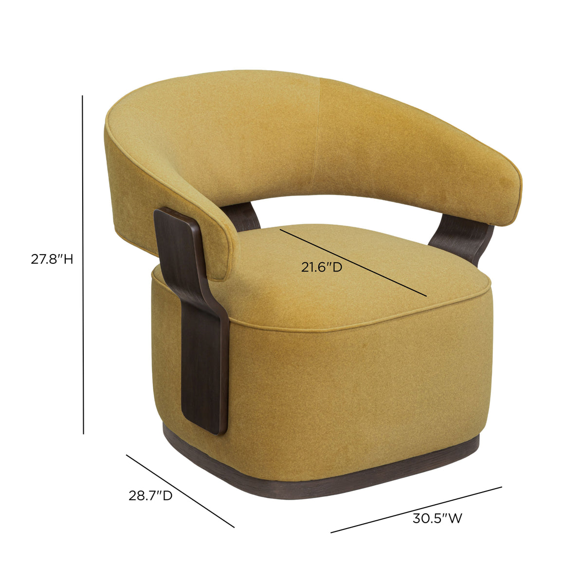 Madison Performance Swivel Accent Chair - Amber - Image 8