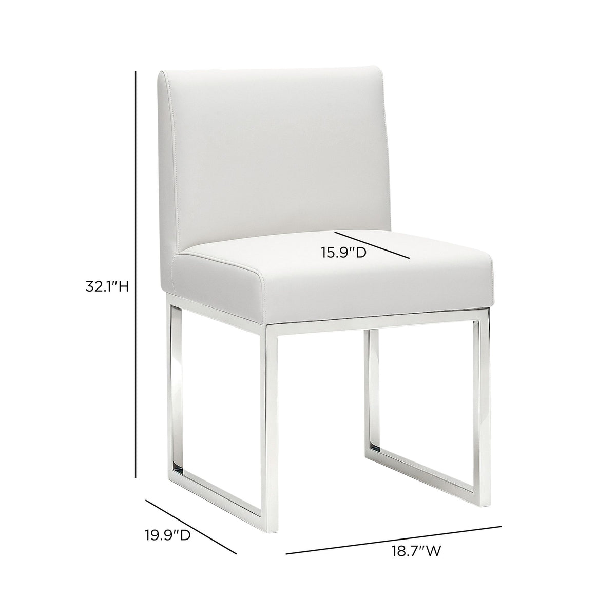 Pensel Dining Chair - Off-White - Image 7