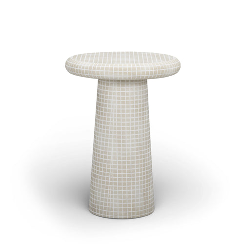 Monica Tiled Pattern Indoor/Outdoor Side Table