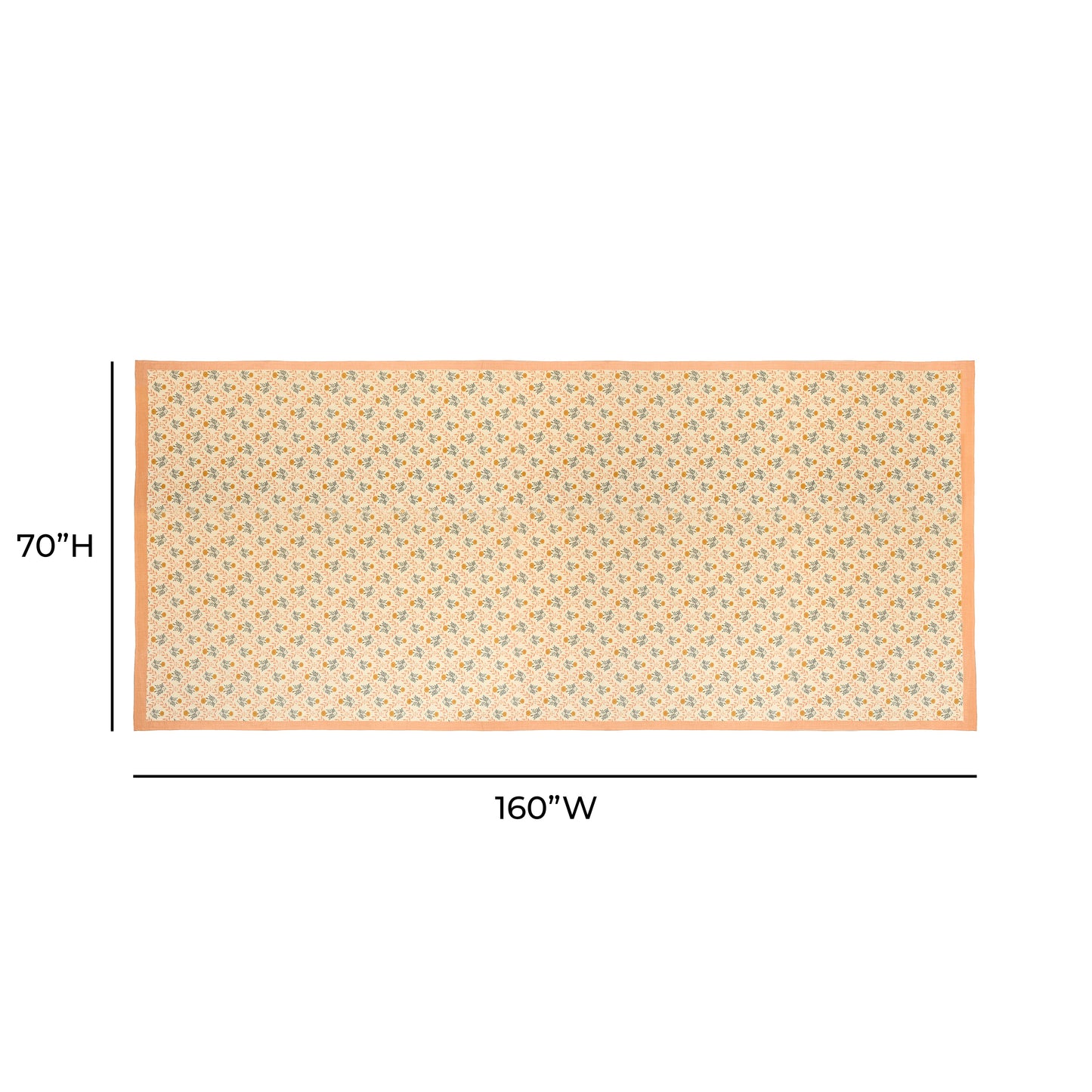 Dolce Natural Cotton Table Cloth - Blush / 70