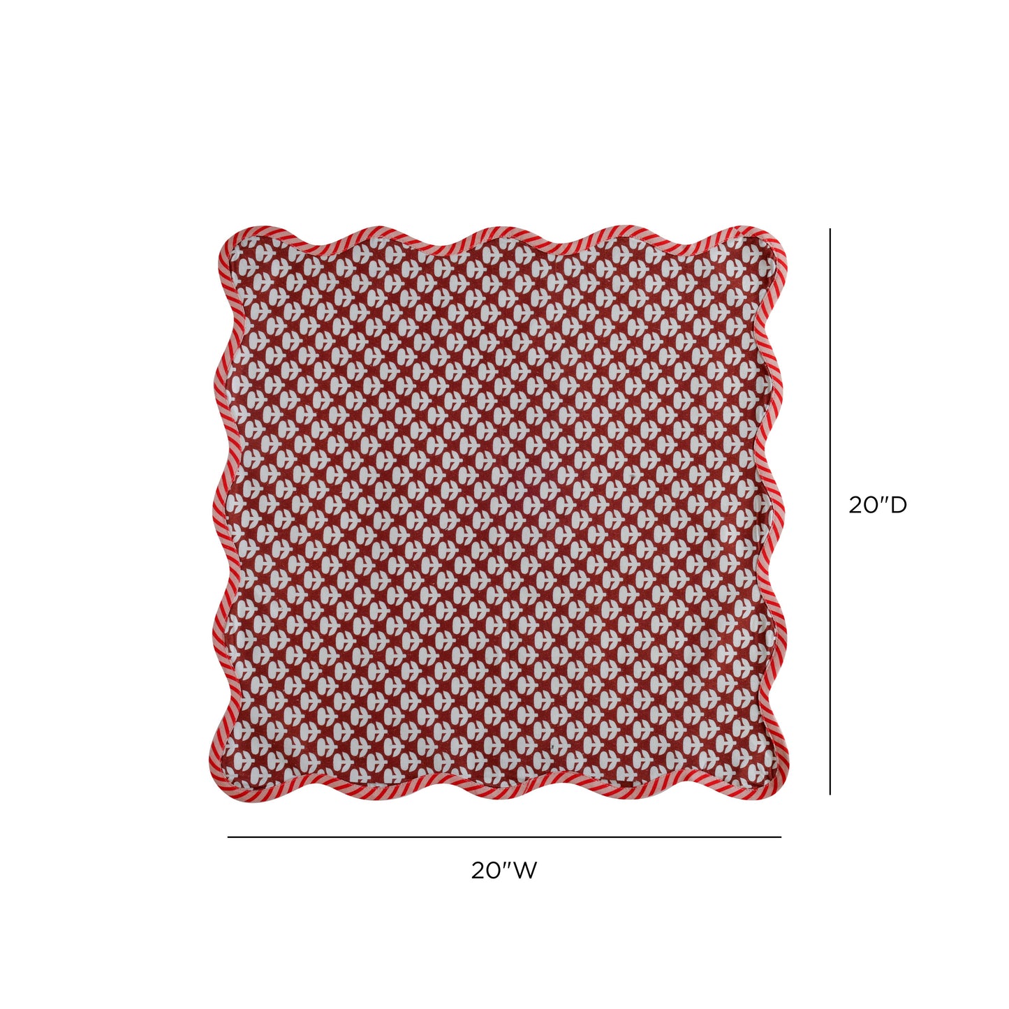 Crissy Cotton Canvas Printed Napkins - Set of 4 - Rust Vintage Floral - Image 6