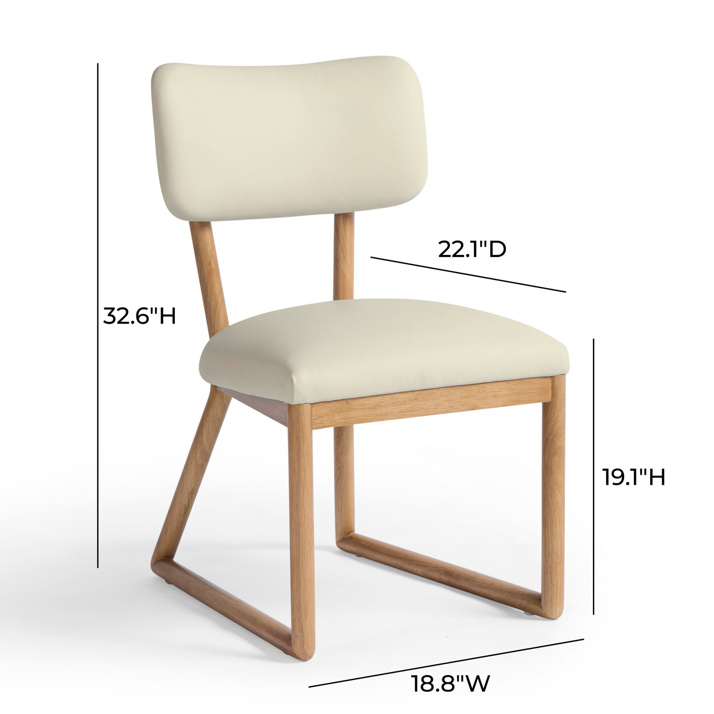 Bobbie Dining Chair - Cream - Image 7