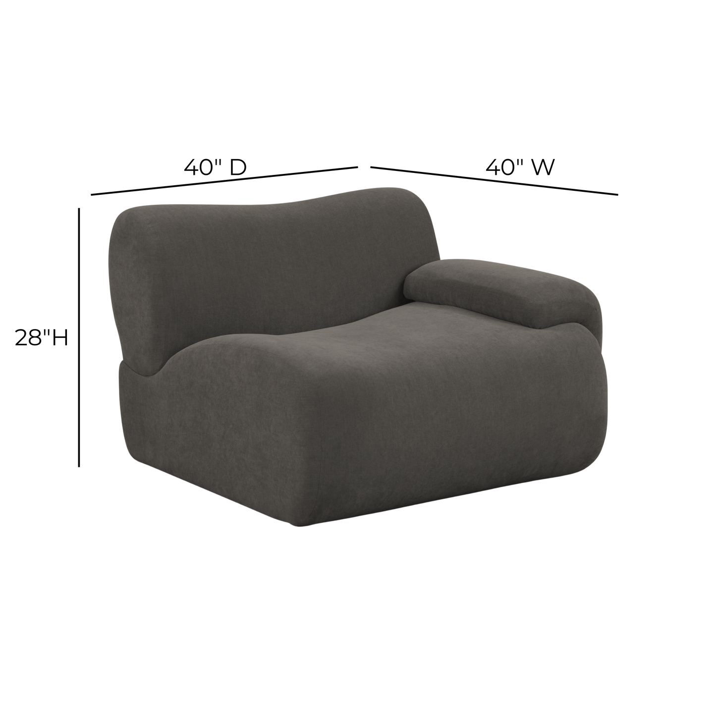 Zenith Contract-Grade Upcycled Fabric Corner Chair - Grey / RAF - Image 8