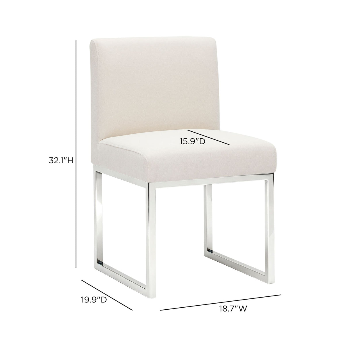 Pensel Dining Chair - Cream - Image 7
