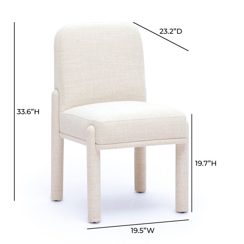 Martina Performance Fabric Dining Chair - Cream - Image 6