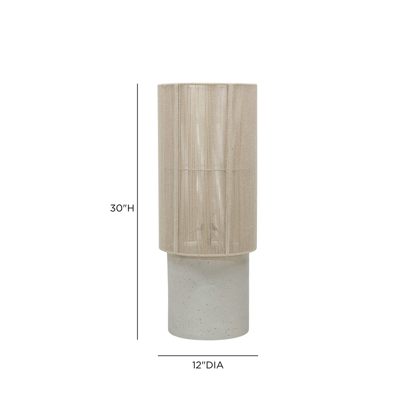 Mondada Concrete Table Lamp - Cream - Image 6