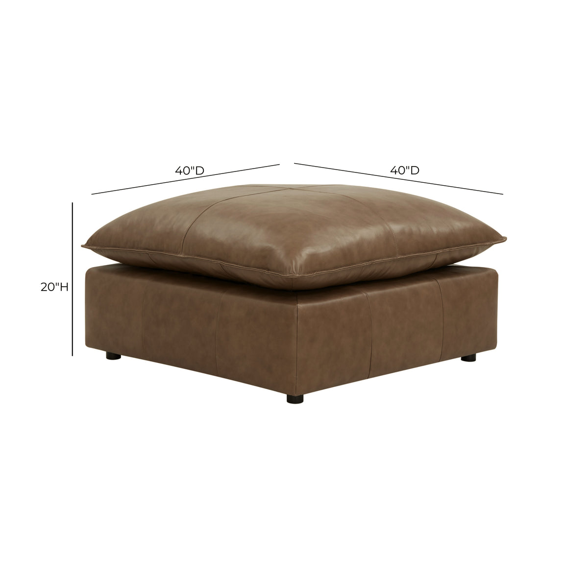 Cali Ottoman - Brown - Image 4