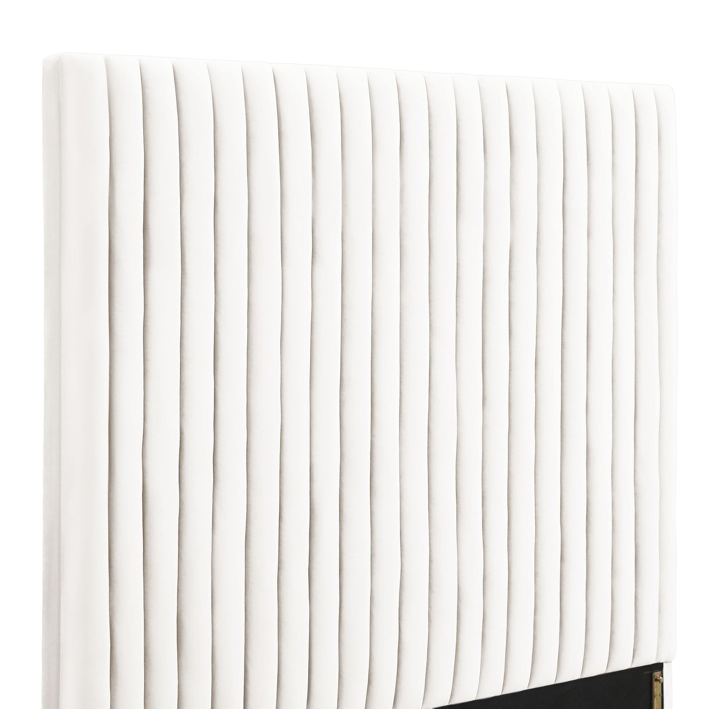 Arabelle Performance Velvet Bed - White / King - Image 6