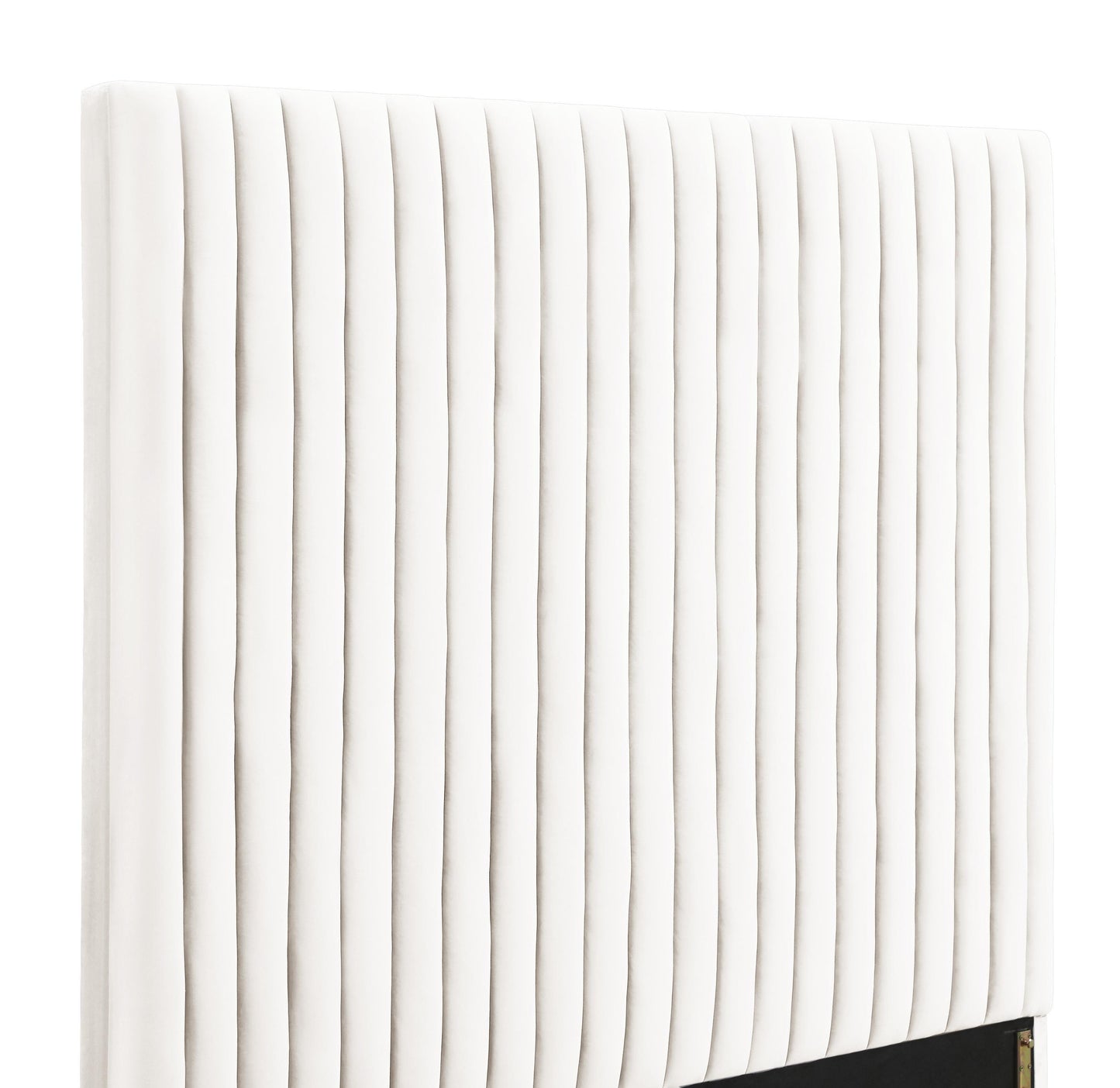 Arabelle Performance Velvet Bed - White / Queen - Image 5