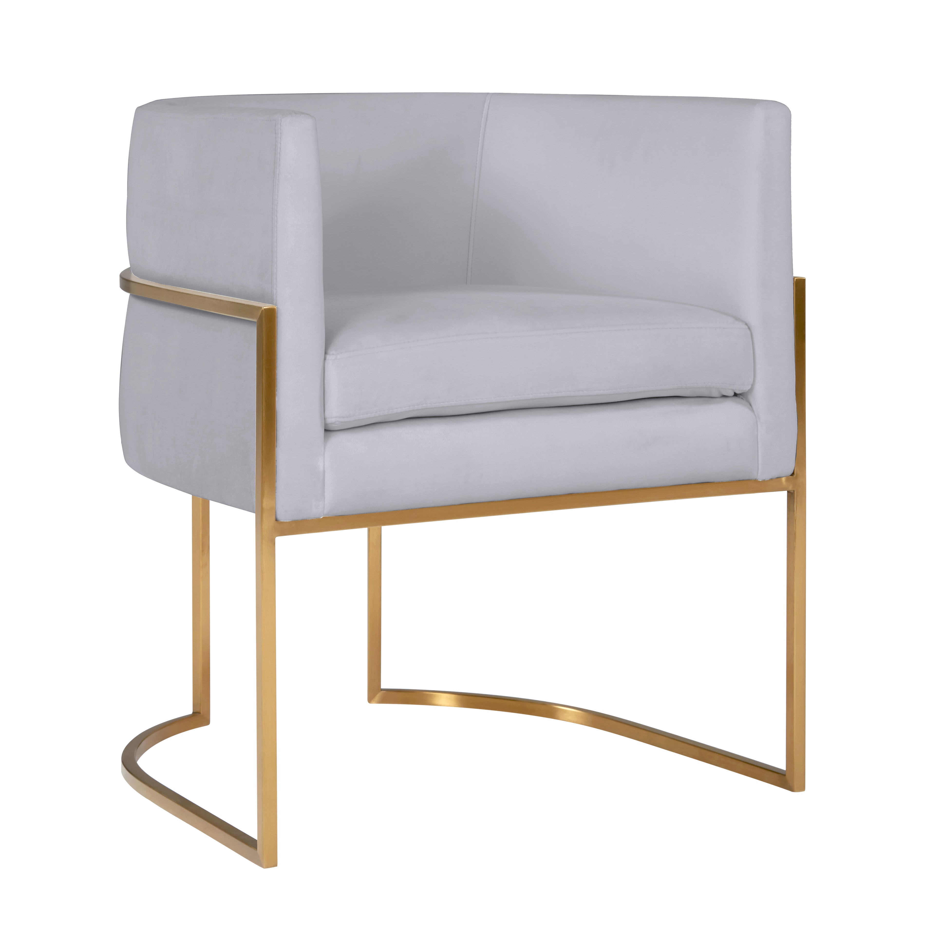 Cream velvet cocktail discount chair