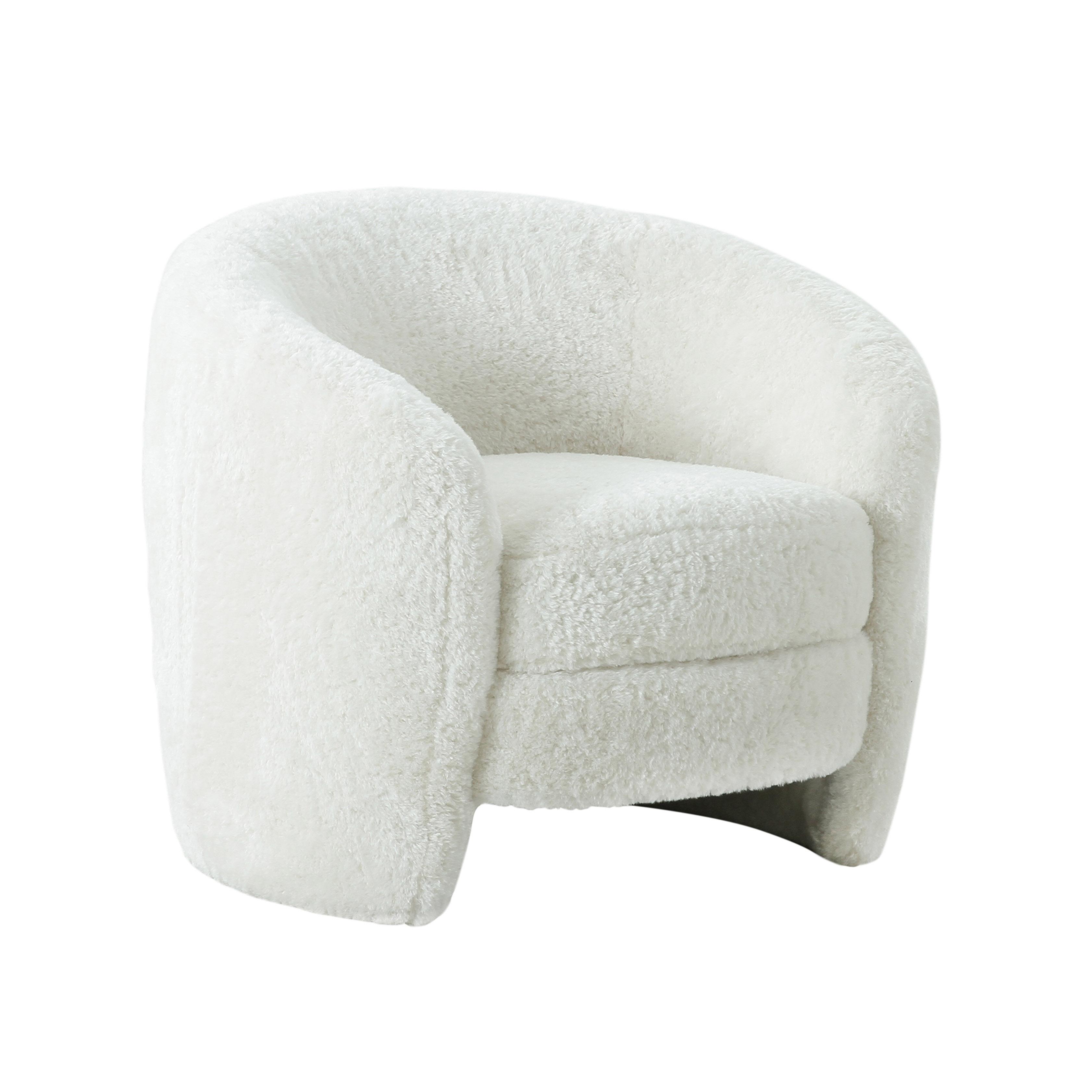 Dakota Faux Shearling Armchair TOV Furniture