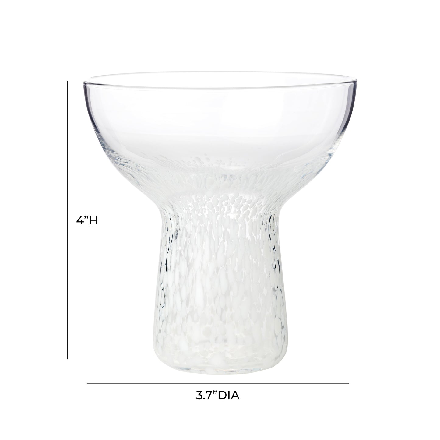 Dottie Handblown Cocktail Glass - Set of 4 - Clear - Image 7