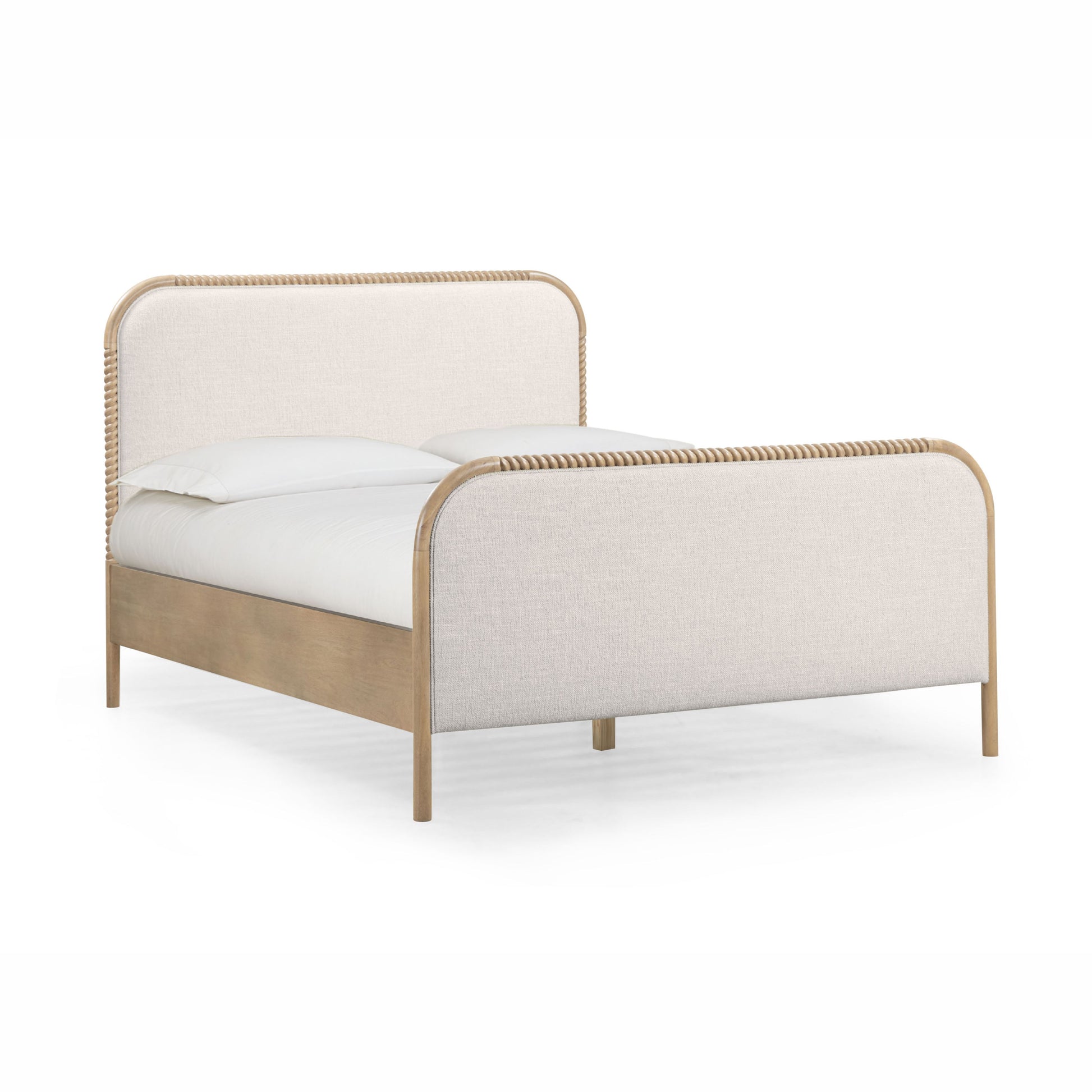 Hatia Basketweave Panel Bed - Natural / Queen - Image 1