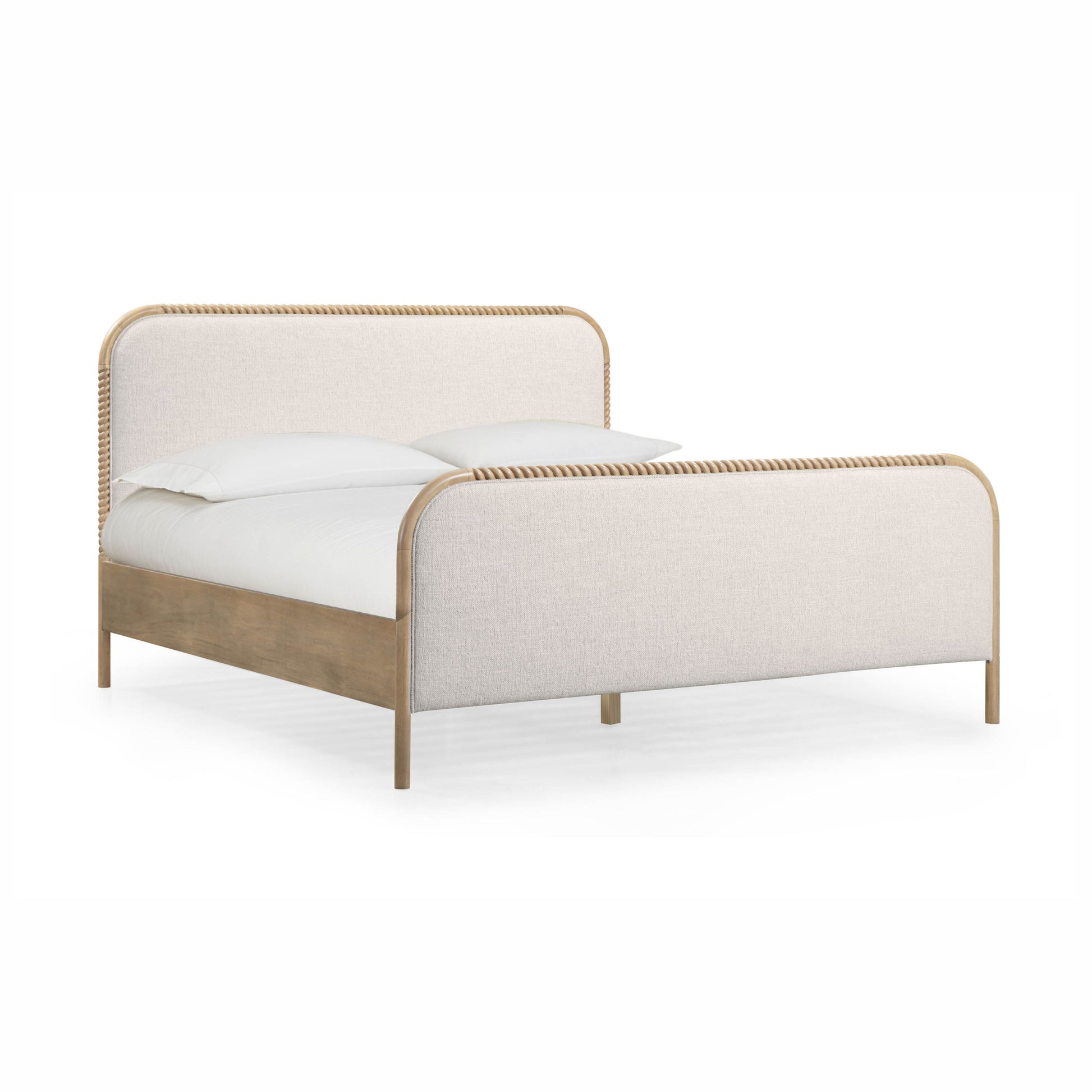 Hatia Basketweave Panel Bed - Natural / King - Image 1