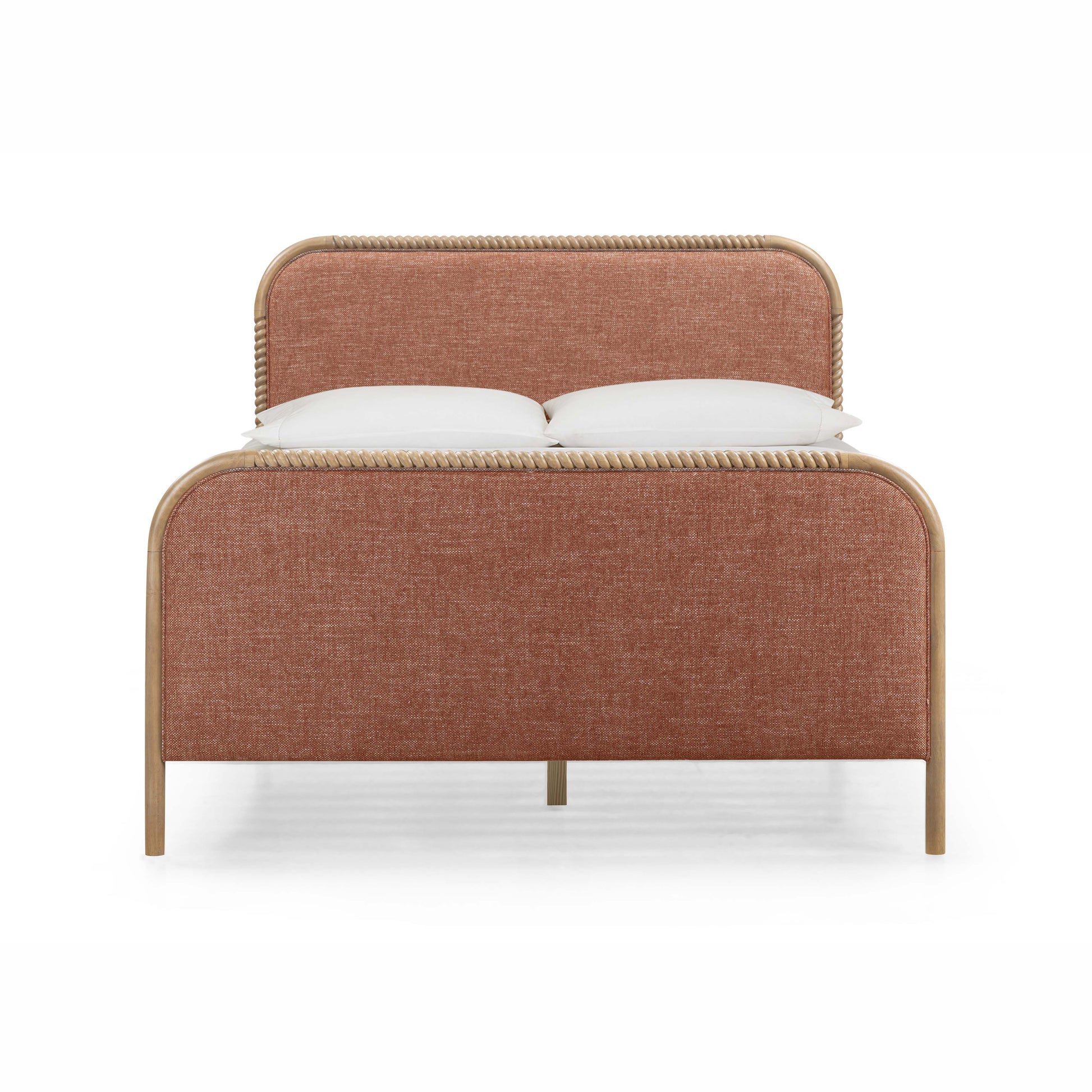 Hatia Basketweave Panel Bed - Sienna Red / Queen - Image 3